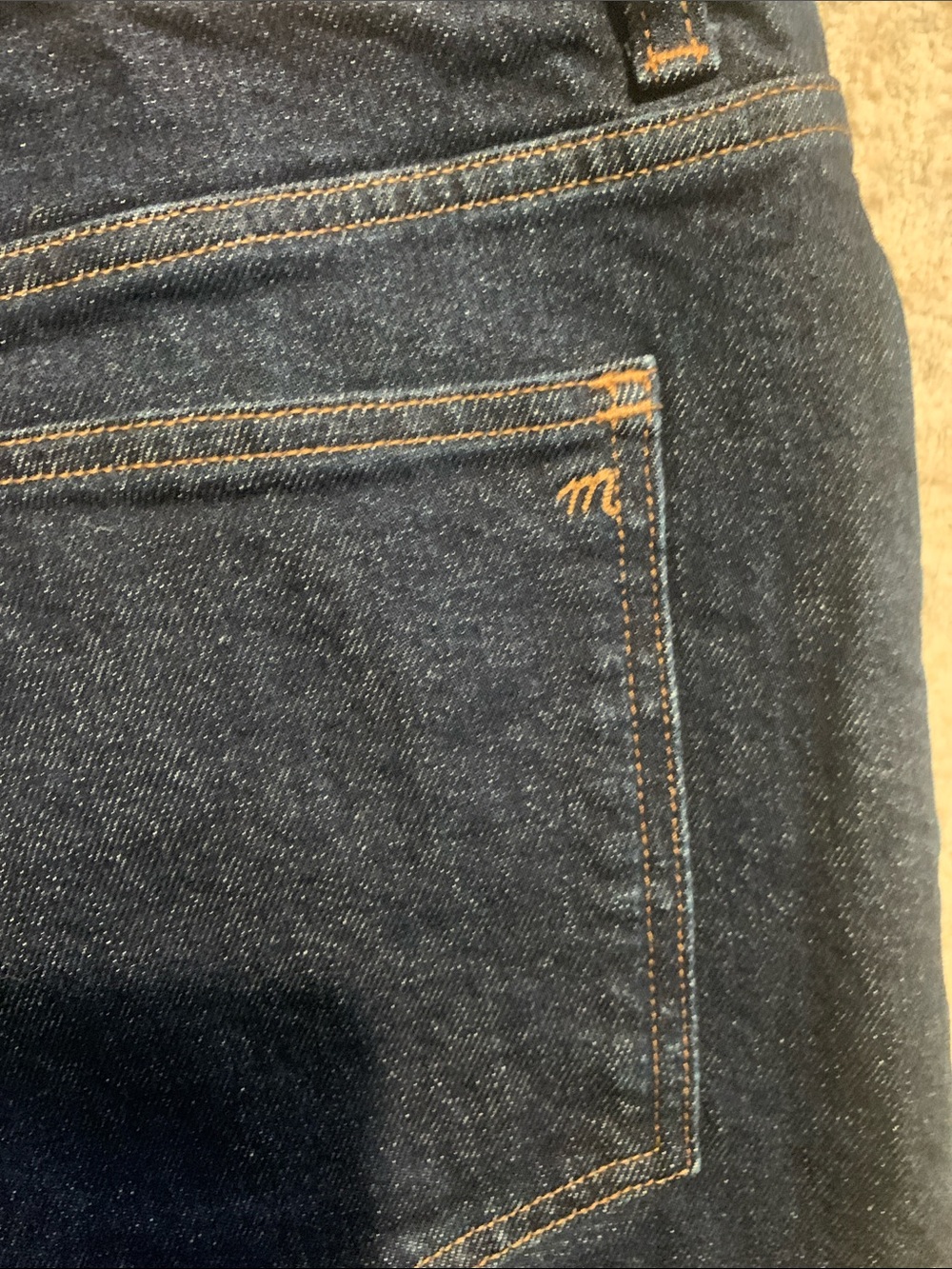 Women’s Madewell Dark Blue 90s Straight-Leg Jeans - Picture 7 of 9